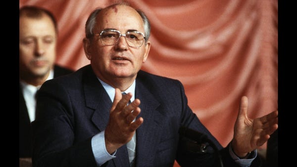 Mikhail Gorbachev     • Title:  Chairman of the Pr