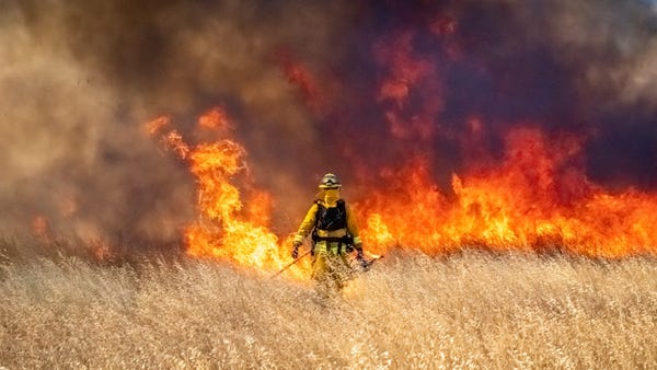 The National Interagency Fire Center reported that