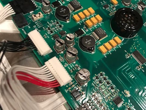 The interior of a Diebold Election Systems voting machine. It was taken apart by at the DefCon computer security conference in Las Vegas as part of an event aimed at raising awareness about vulnerabilities to the U.S. election system.