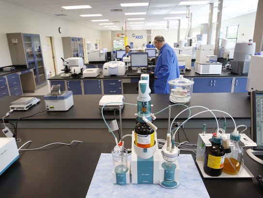 The research lab at the Renewable Energy Group facility