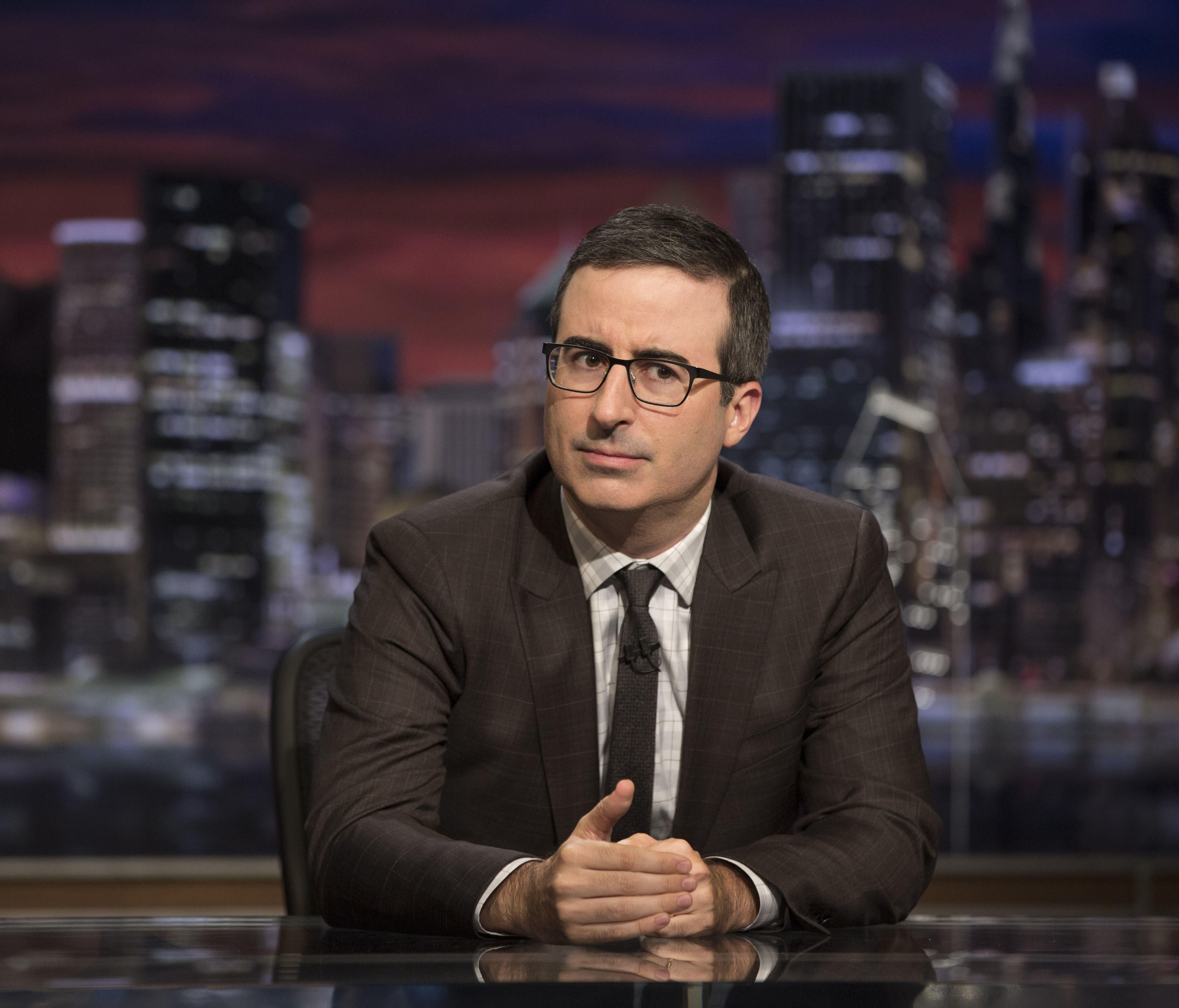 'Last Week Tonight' host John Oliver addressed the sexual harassment claims against Harvey Weinstein on Oct. 8.
