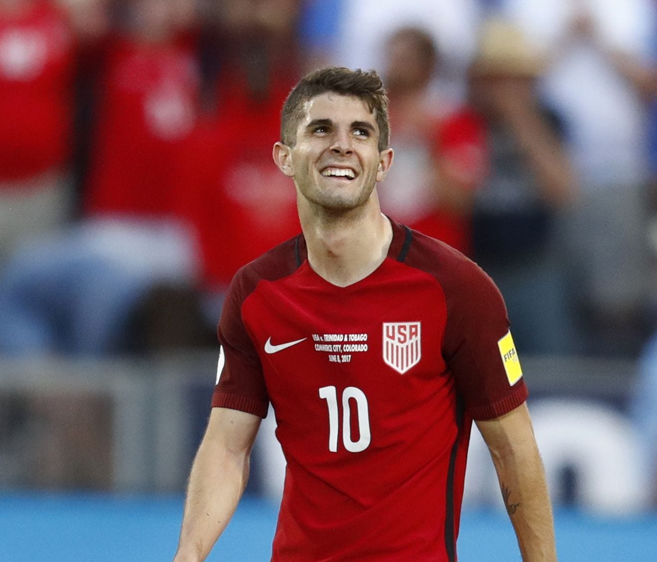 Pulisic scored two goals in the United States' win against Trinidad on Thursday.