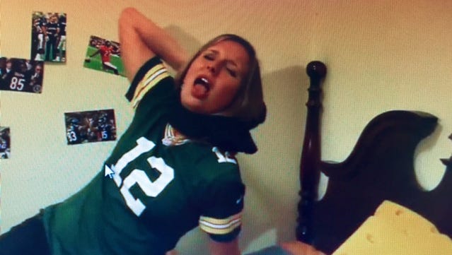 Green Bay Packers fan Katherine Biskupic is back with another parody of a scene from "Romeo and Juliet" in time for this weekend's season opener against the Chicago Bears.