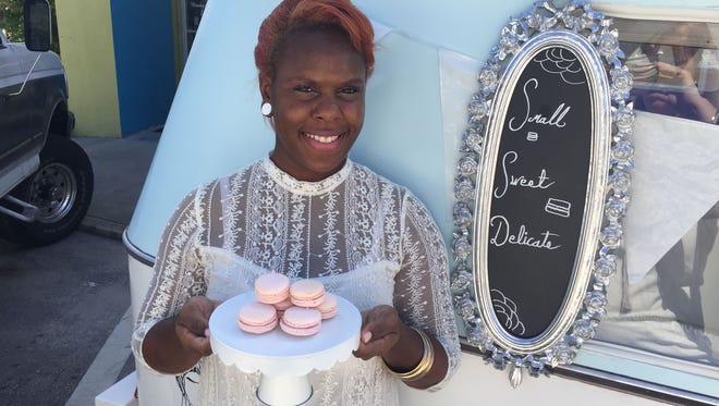 Lilly Jensen, owner and pastry chef at House of Pastel, creates delicate, delicious macarons.