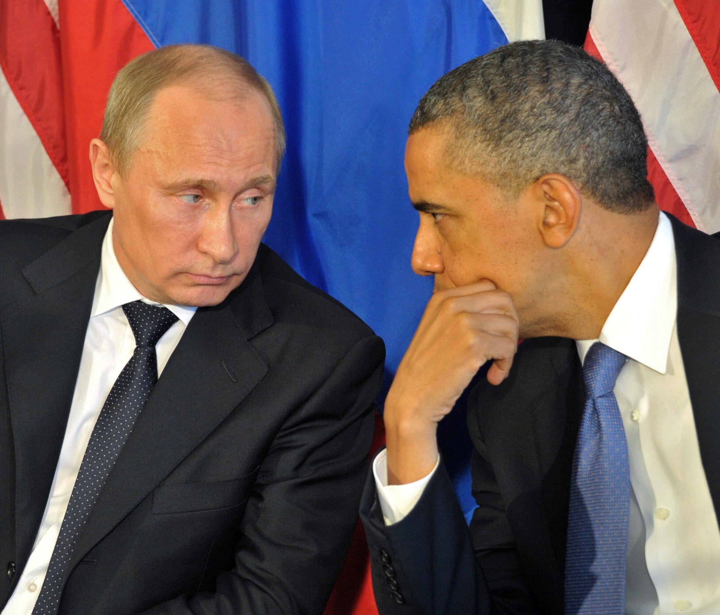 Barack Obama and Russian President Vladimir Putin in 2012.
