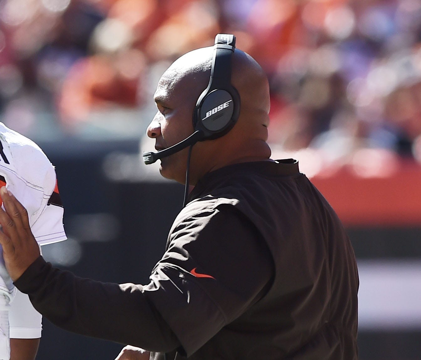 Browns coach Hue Jackson is still looking for his second win since coming to Cleveland.