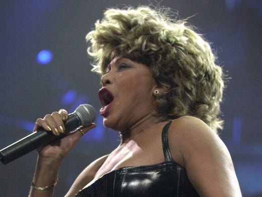 Tina Turner performs at the Bradley Center on May 24,