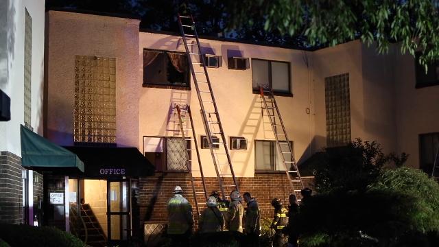 Fire damage Wawaset Place Apartments in Wilmington
