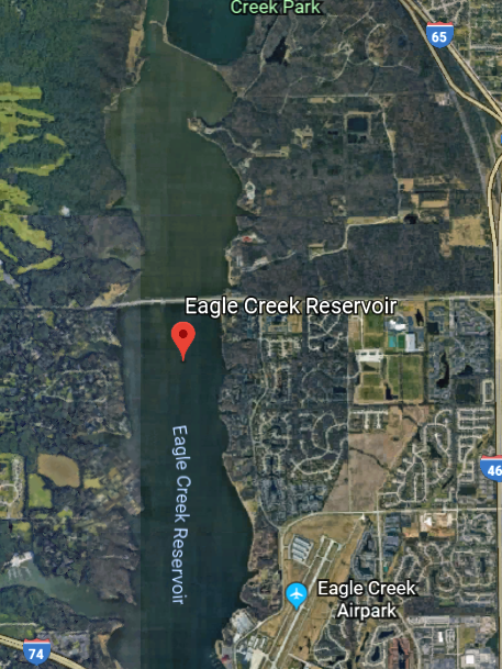Eagle Creek Reservoir Fishing Map Best Places To Fish In The Indianapolis Area