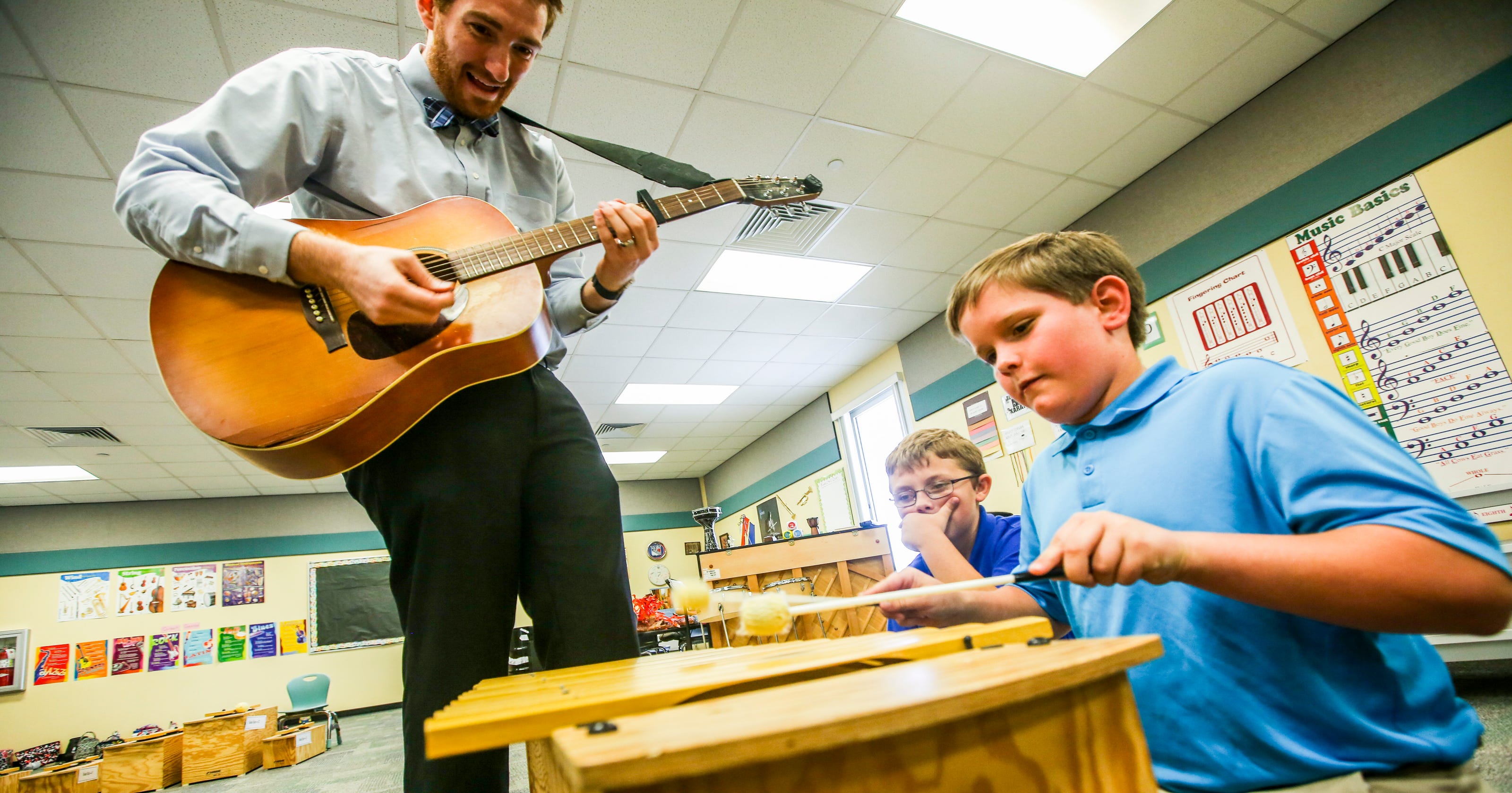 Golden Apple music teacher credits his students