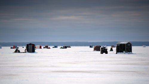 used ice shanty