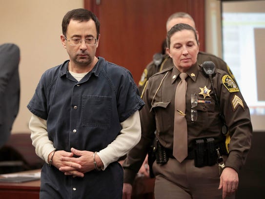 Larry Nassar appears in court on to listen to victim-impact