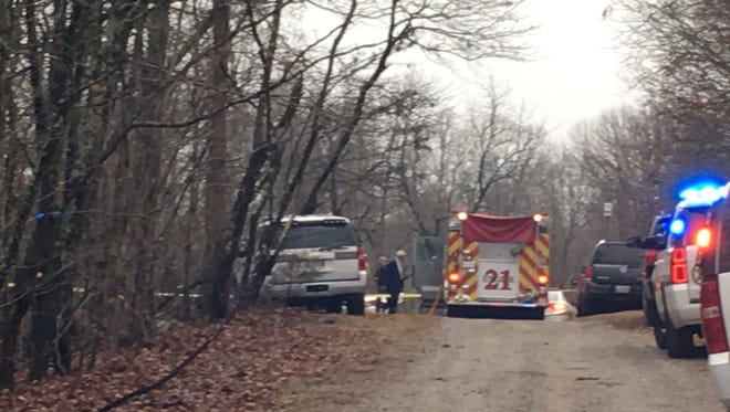 Scene of Williamson County plane crash on Casparis Road.