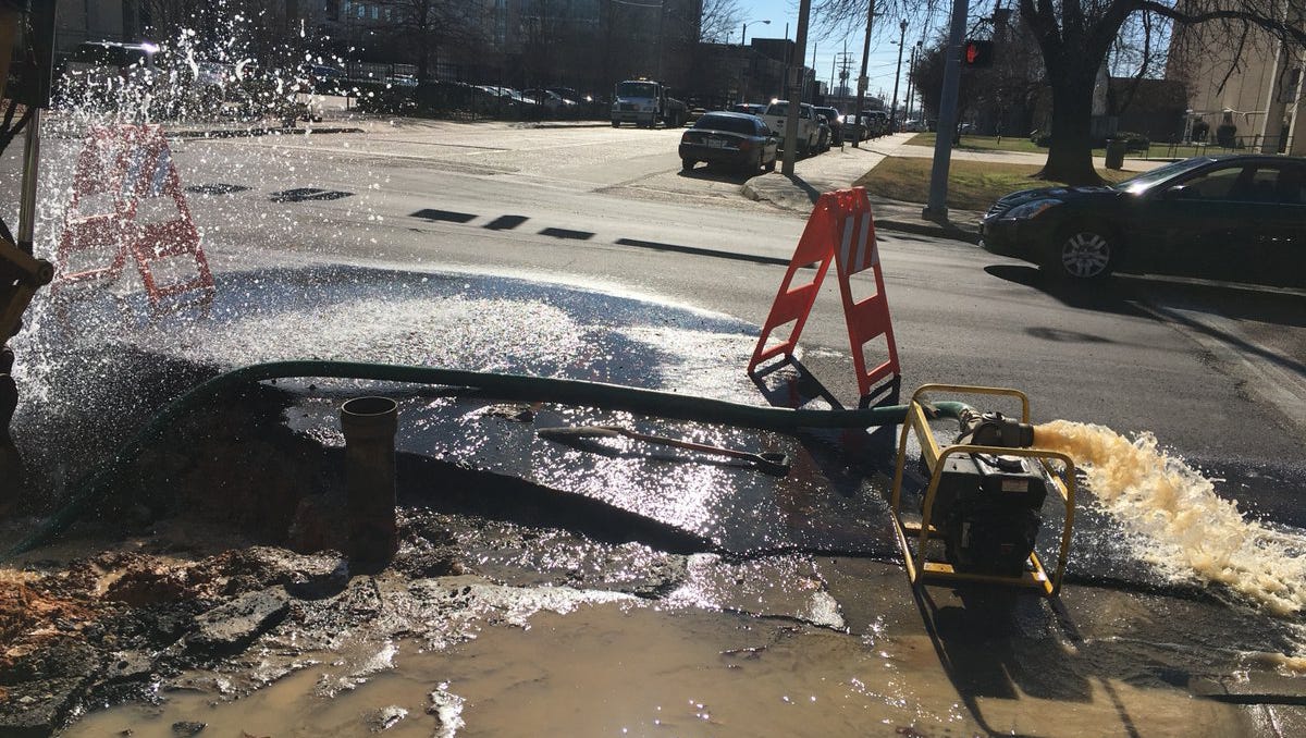 Public Works Water main breaks impact water pressure in Jackson
