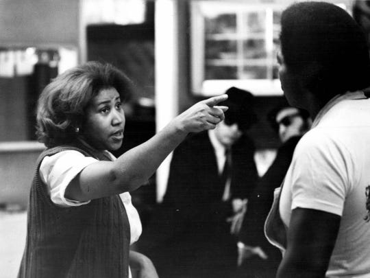 Aretha Franklin warns her husband Matt Murphy to "think,"
