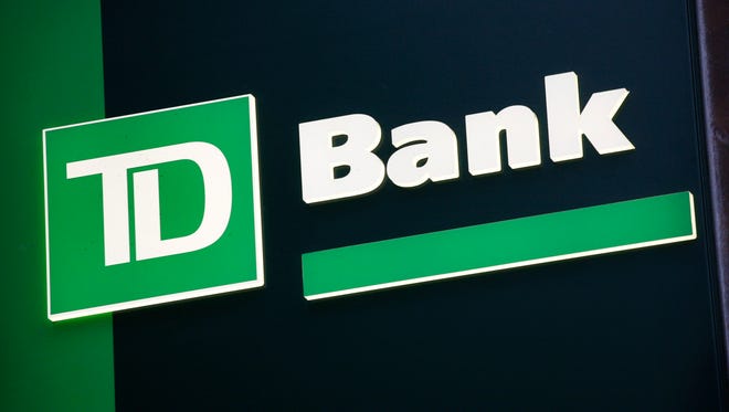 A sign for TD Bank is shown Nov. 12, 2009 in New York.