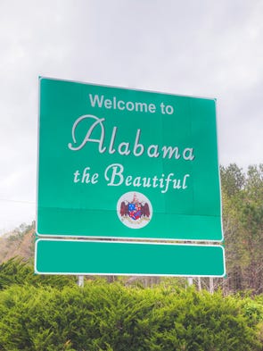 Alabama: Enjoy this welcome sign while you can because