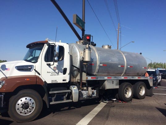 Commercial truck strikes bicyclist in Gilbert