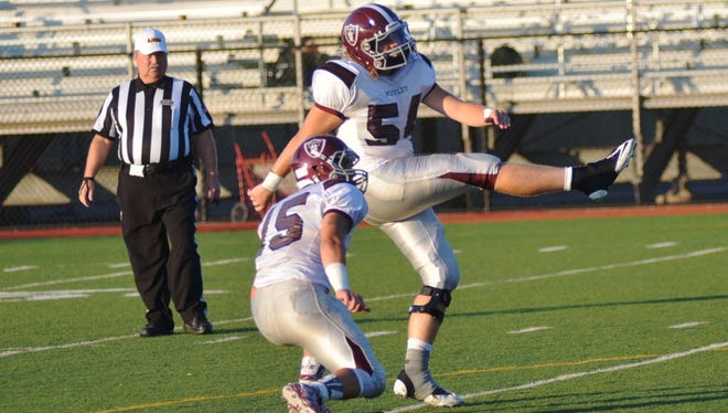 Hunter Lechthaler, a kicker for Nutley, will represent the East squad in the 24th Paul Robeson Football Classic.