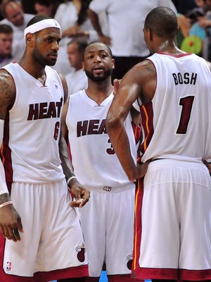 Heat stars LeBron James, Dwyane Wade and Chris Bosh all opted out of their contracts.