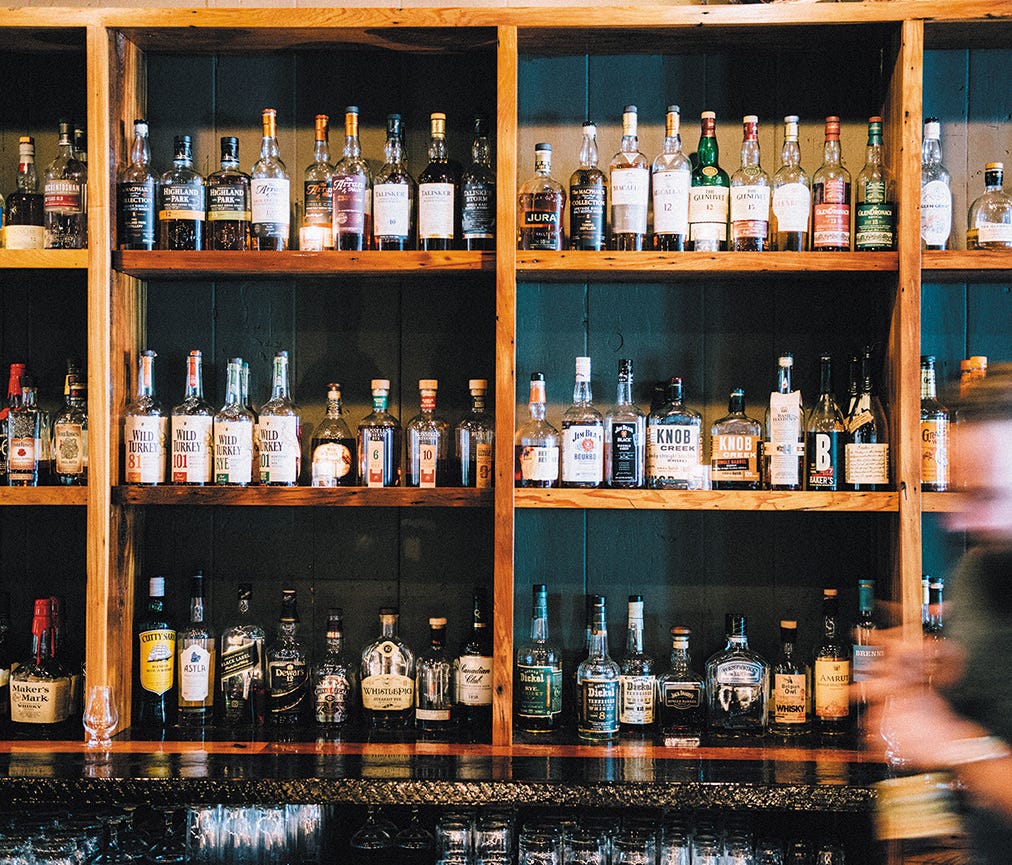 Barrel Proof in New Orleans has hundreds of varieties of bourbon on offer.