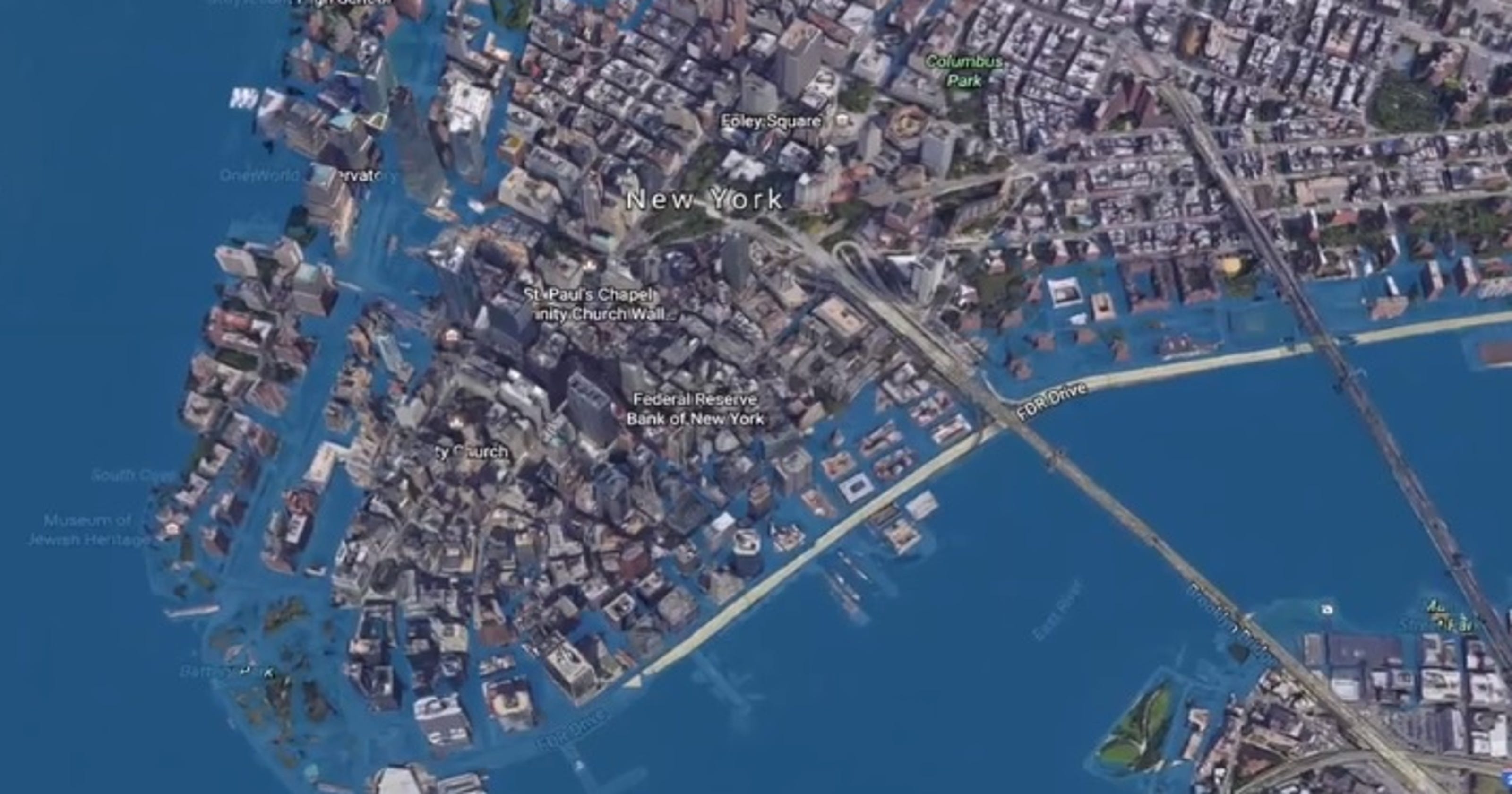 New NOAA visualizations show worstcase scenario for sea levels by 2100