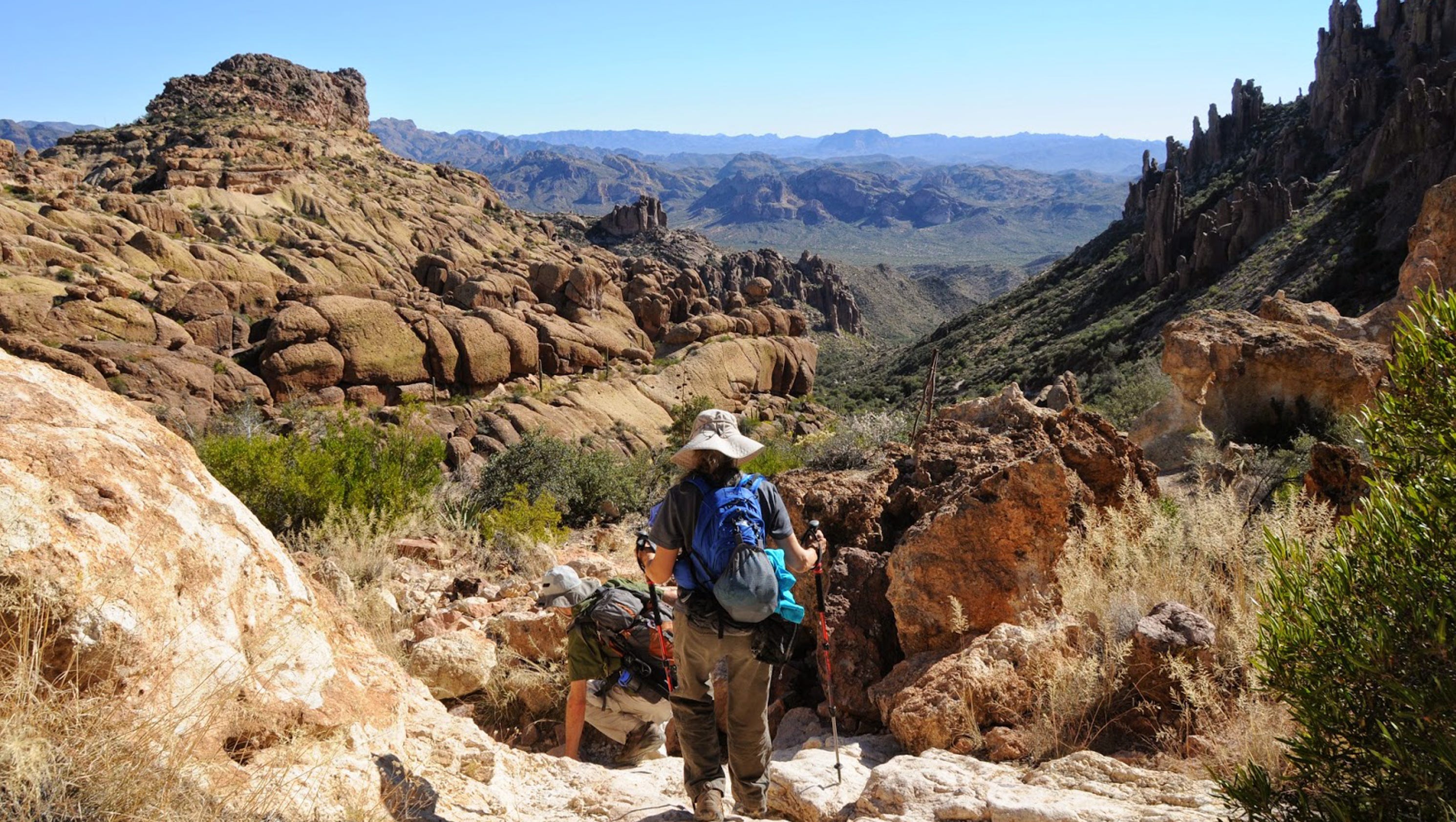 Arizona hike Peralta Trail, Superstition Wilderness