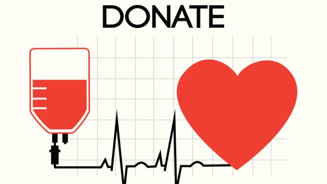 Researchers have studied why it is that people donate blood.