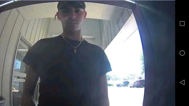 The man pictured attempted to cash checks stolen from the Myerstown post office in the Allentown area on May 21, police said.