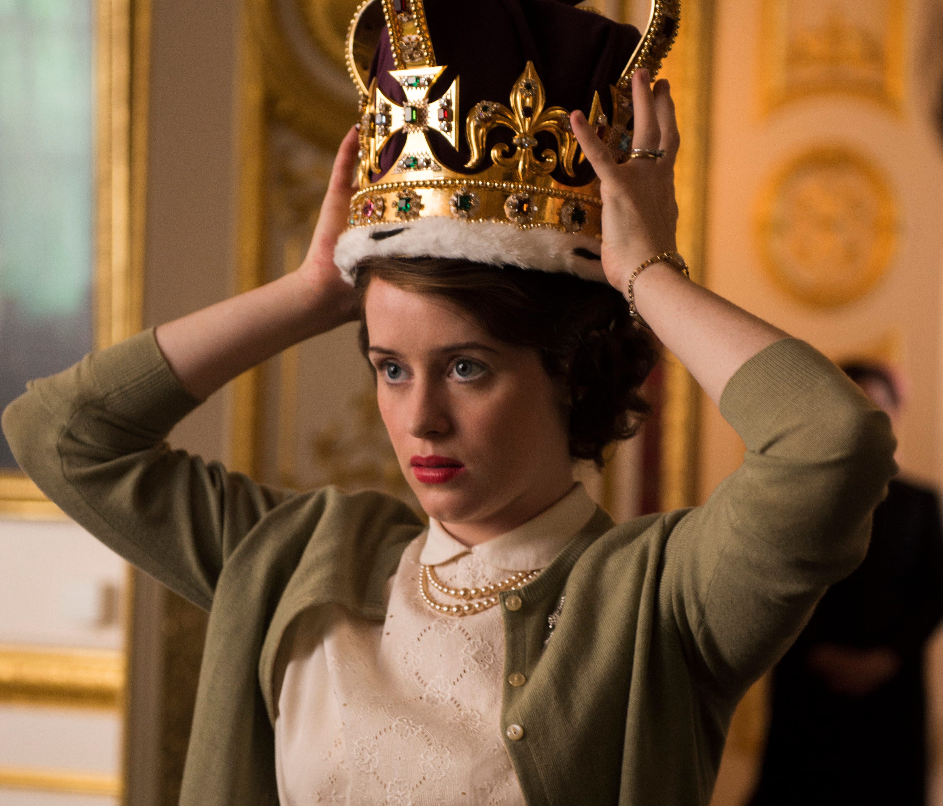 Claire Foy is Queen Elizabeth II in 'The Crown.'