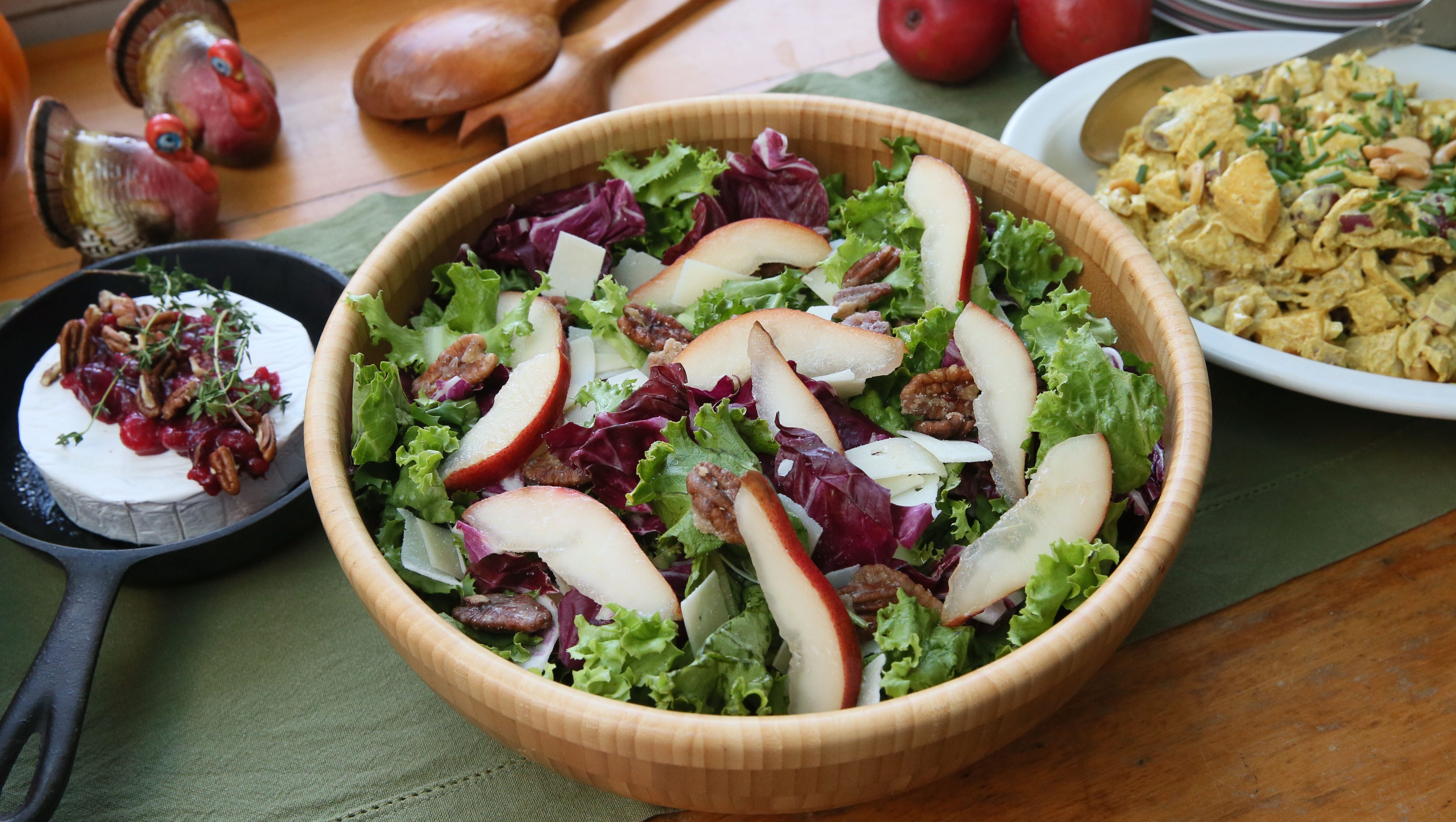 Fall Salad With Candied Pecans And Maple Balsamic Vinaigrette