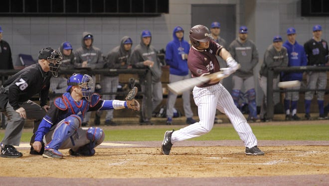 Senior leftfielder Turner Francis was responsible for one of ULM's five total hits.