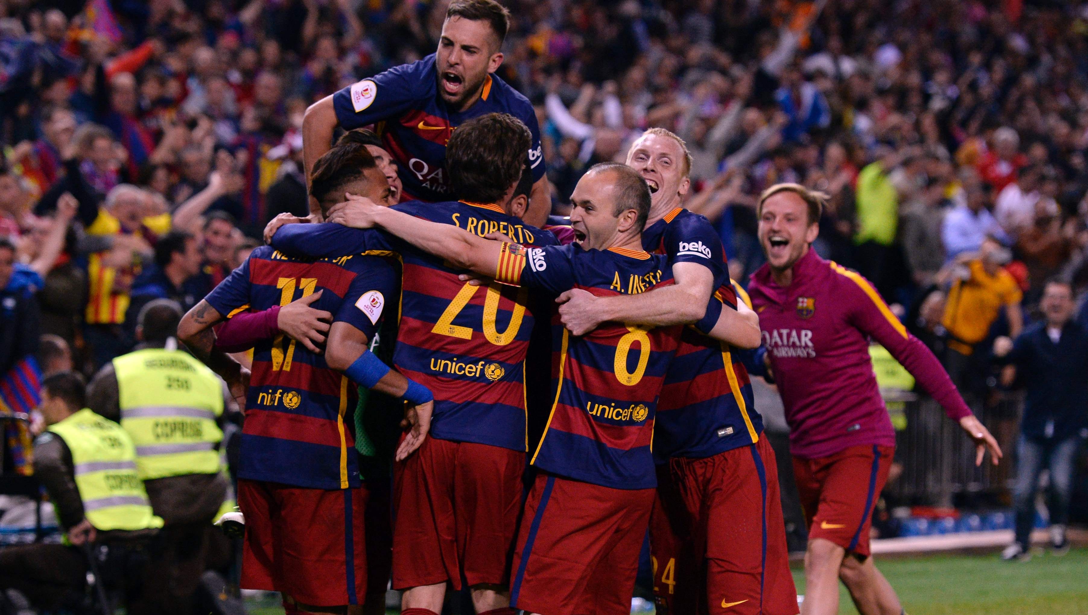 Barcelona Downs Sevilla Wins Copa Del Rey In Extra Time