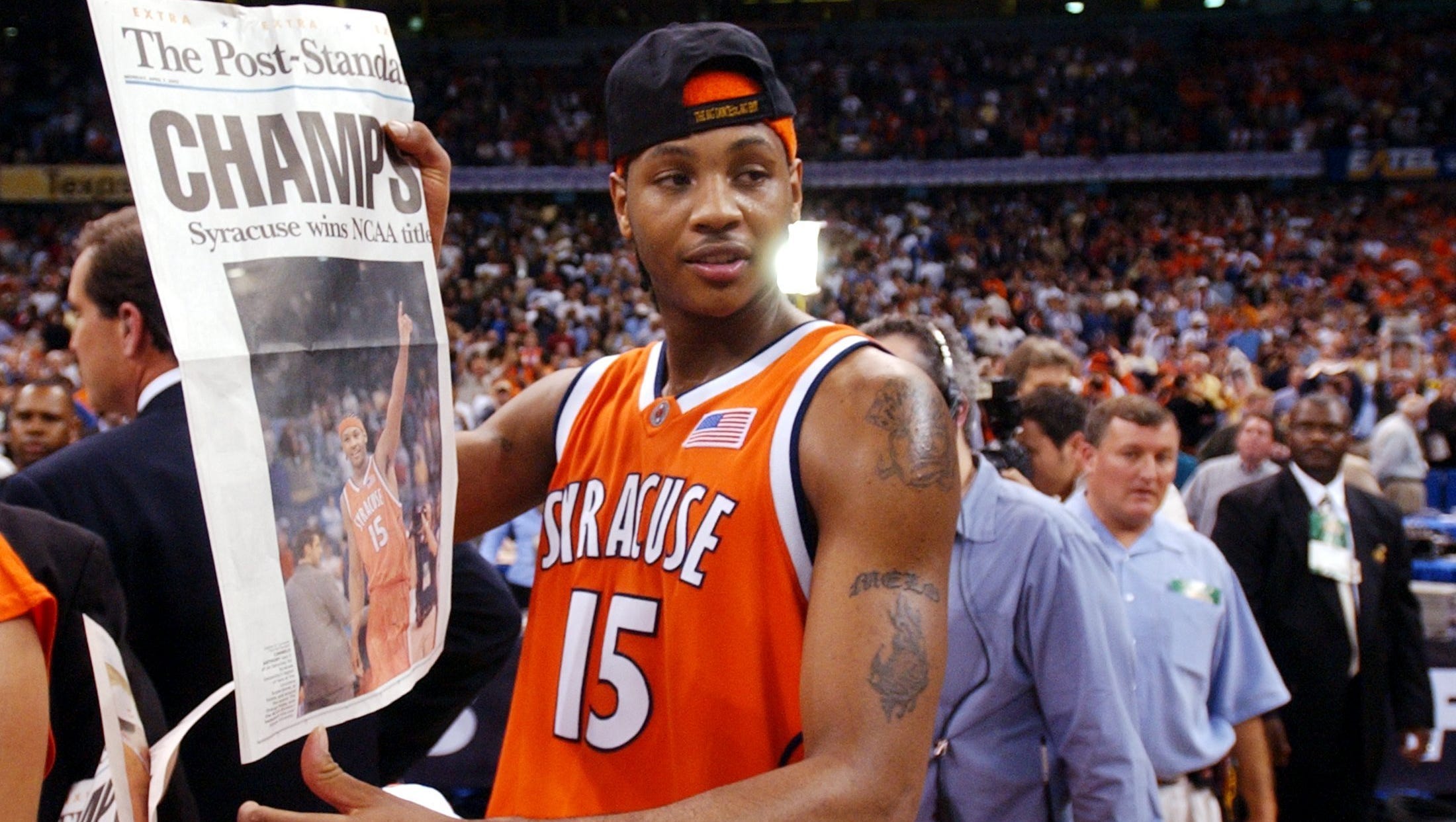 On This Day April 7 Carmelo Anthony Leads Syraucse To 2003 Title