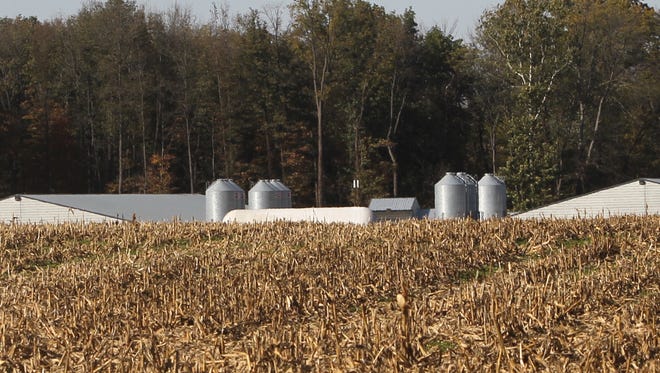 CAFOs, or concentrated animal feeding operations, have been at the heart of many complaints and lawsuits both across the country as well as in Indiana. This photo shows a factory farm in Indiana where neighbors complained about the foul odors.