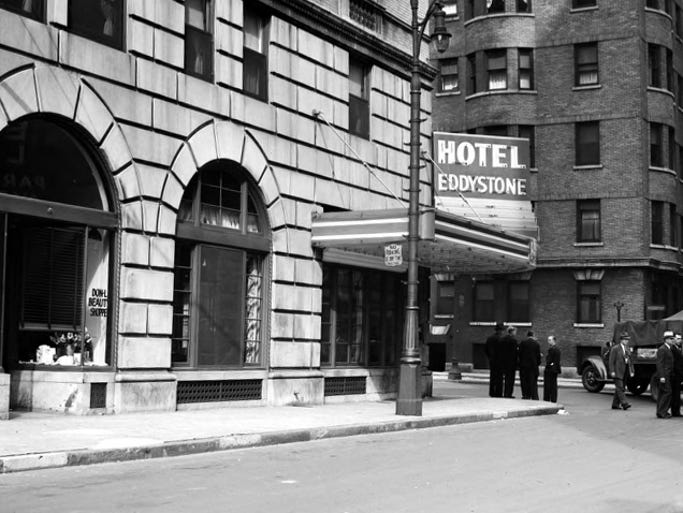 The Eddystone Hotel in 1937.