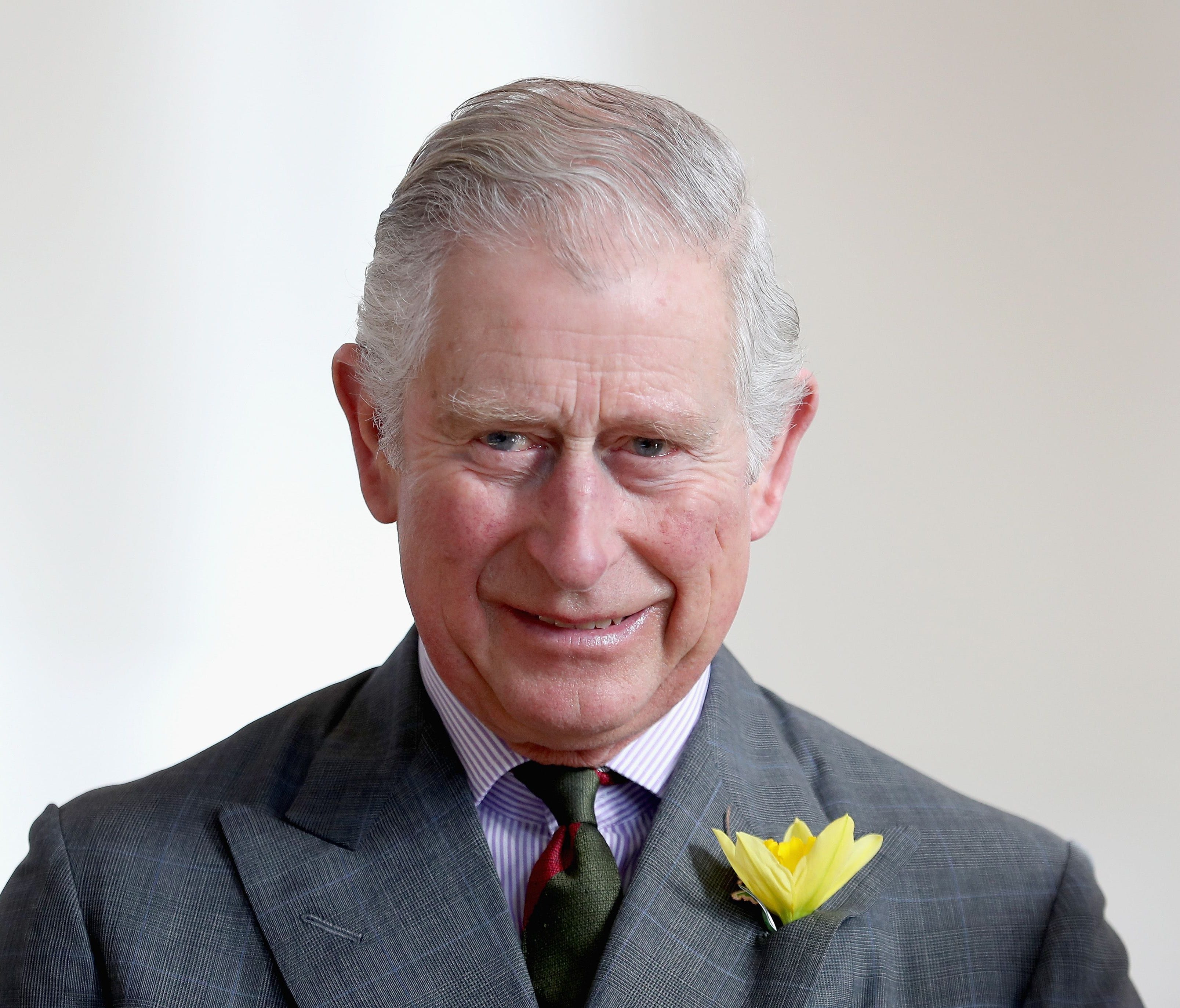 Prince Charles meets pupils and teachers involved in a climate change education program on Feb. 24, 2017 in Cwmbran, Wales.