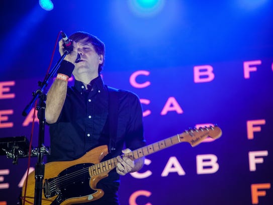 Fans watch bands such as Death Cab for Cutie and X