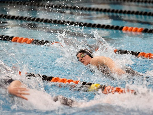 Dover's Grace Beierschmitt swims the 100-yard freestyle