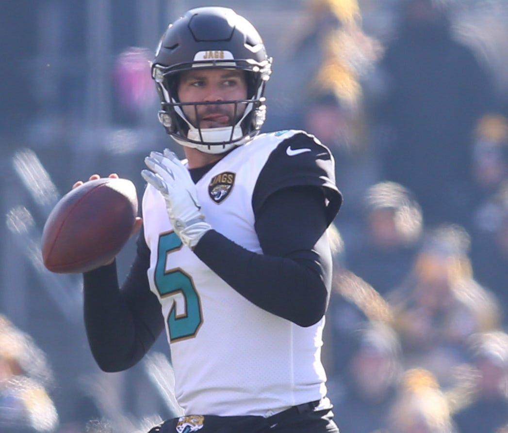 Blake Bortles has his hands full with the New England Patriots' pass rush this weekend in the AFC Championship Game.