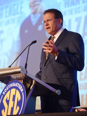 Gus Malzahn and his Auburn Tigers were selected by the media as the preseason favorites to win the SEC football title.