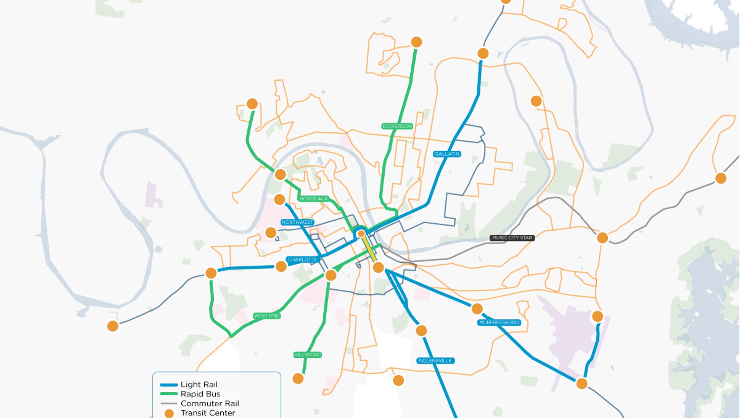 Light rail vs. buses debated in Nashville transit referendum fight