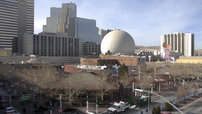 The Reno City Council is looking for a developer to do something productive with the former CitiCenter bus hub, seen here in a 2012 file photo.