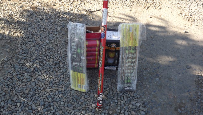 During an auto theft investigation, Visalia police also discovered illegal fireworks at the home of a parolee.