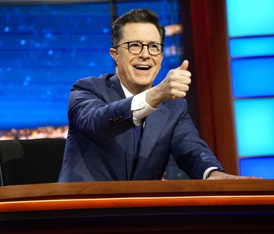 Not everyone gave Stephen Colbert's recent monologue the thumbs up.