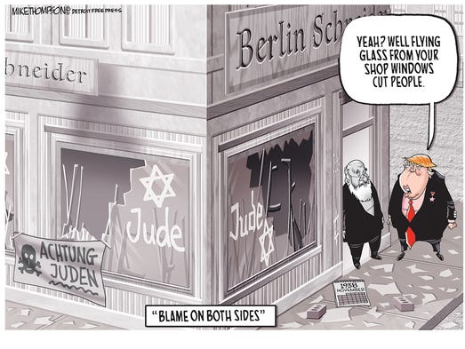 President Trump claims there's blame on both sides