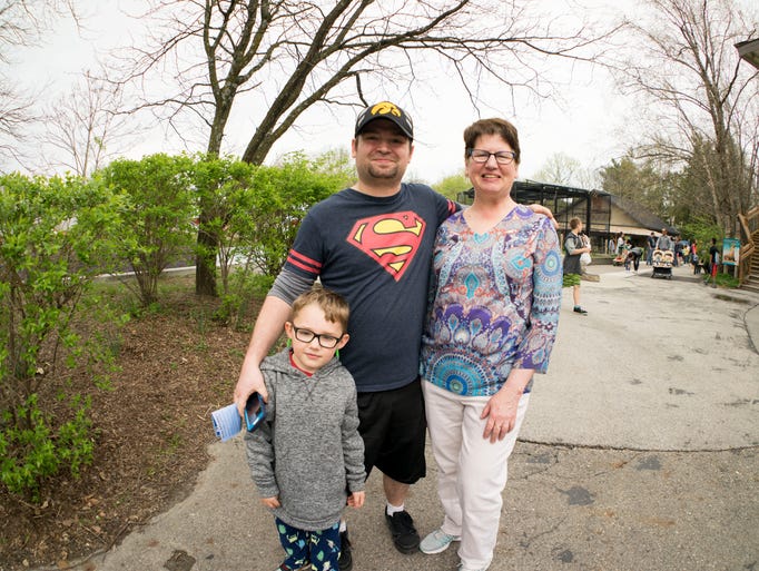 Tim Luse, 36, Sue Luse, 59, and Nathan Luse, 6, all
