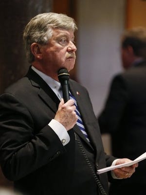 State Sen. Randy McNally, R-Oak Ridge, listens to a discussion on the Senate floor April 16, 2014, in Nashville.