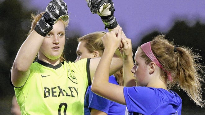 Junior goalie Katie Jude is among the returning staters for the Bexley girls soccer team after making second-team all-MSL-Ohio last season with 69 saves.