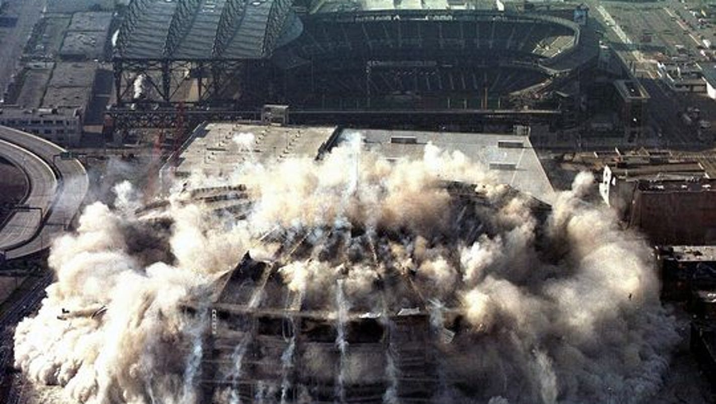 Stadium's debts paid off—15 years after implosion